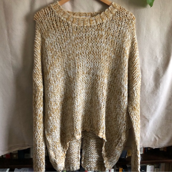 Mustard tweed knit sweater - Picture 2 of 6